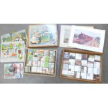 Two Picture Cubes puzzles, Railway Locomotives and an Ark, both in original boxes