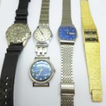 Five Sekonda wristwatches