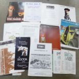 Thirty original UK promotional cinema press books