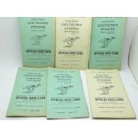 1960's Coalville Stadium greyhound racing race cards, some with results entered (30)