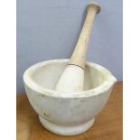 A pestle and mortar