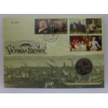 A 2019 200th Anniversary of Queen Victoria's birth, brilliant uncirculated £5 Coin Cover, with