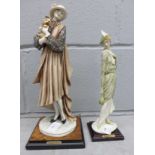 Two Giuseppe Armani figures of ladies