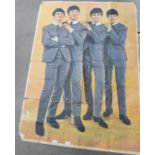 A 1960's Beatles large poster, a/f