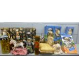 Seven boxed The Promenade Collection dolls and a large collection of tourist National Dress dolls,