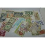 A collection of banknotes, worldwide and two Bank of England, (34)