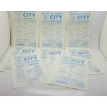 Football programmes, 1960's Manchester City Reserves, (23)