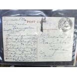 Stamps; album of postage due and other instructional marks on covers (54)