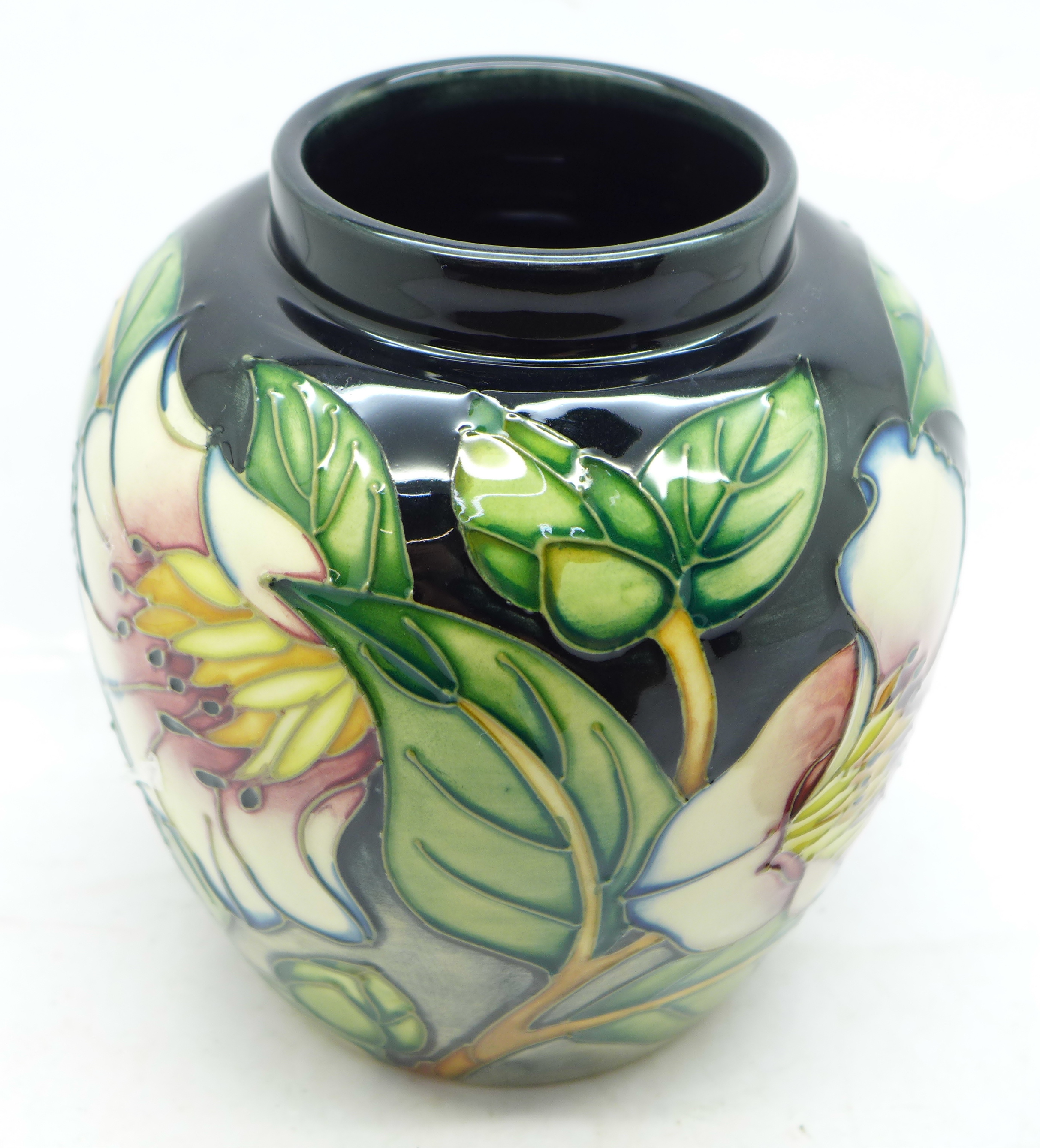 A Moorcroft Cavendish ginger jar, 47/300, designed by Philip Gibson, signed on the base, 16cm, boxed - Image 5 of 7