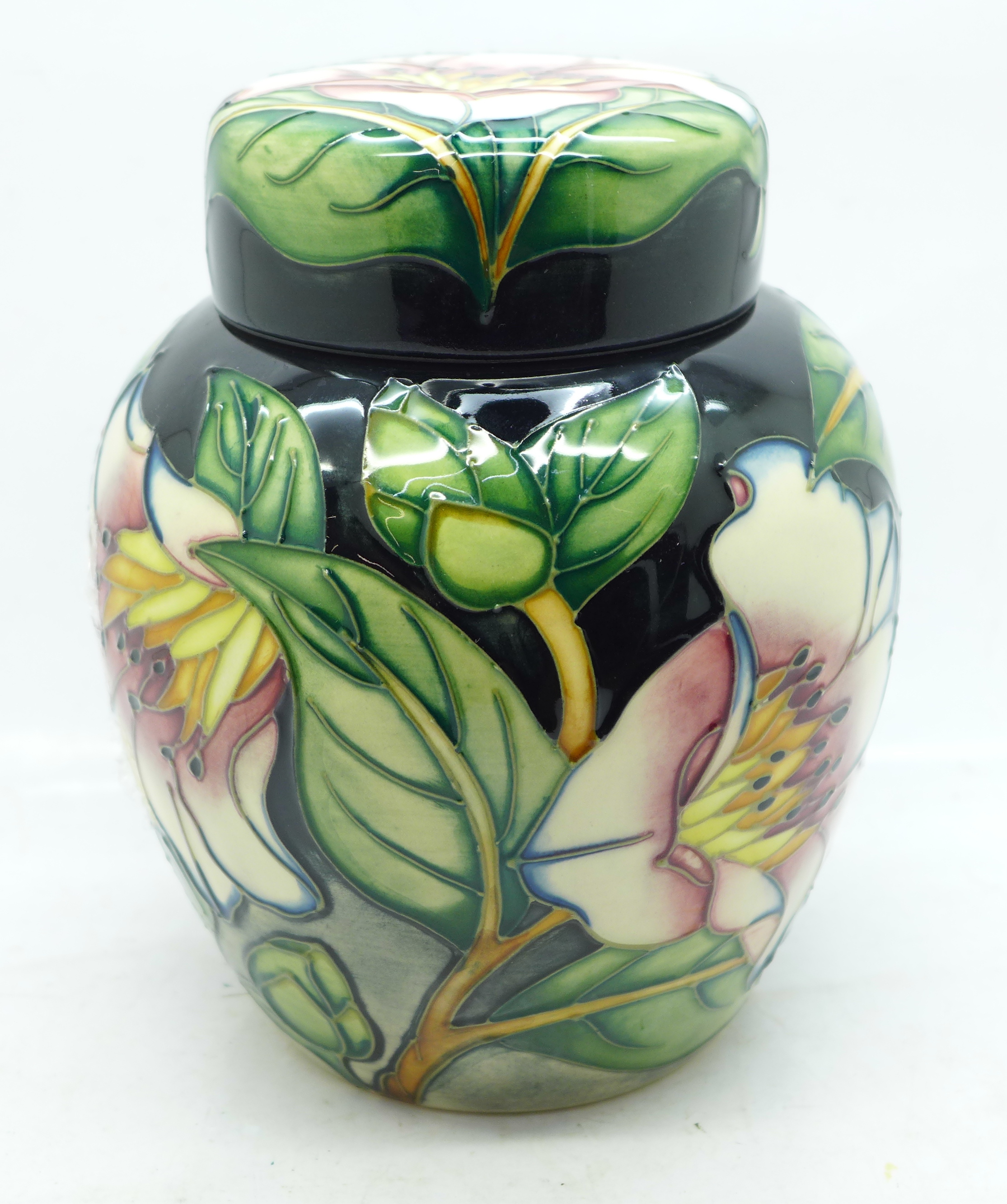 A Moorcroft Cavendish ginger jar, 47/300, designed by Philip Gibson, signed on the base, 16cm, boxed