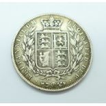 A Victorian 1840 half crown