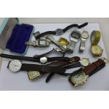 A collection of wristwatches