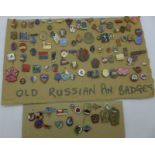 1950's/1960's Russian pin badges