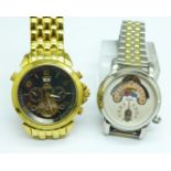 Two gentleman's automatic wristwatches