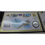 A 2020 80th Anniversary of The Battle of Britain silver proof coin cover collection, Solomon Islands