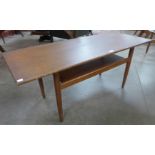 A teak coffee table