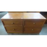 A pair of G-Plan teak bedside chests