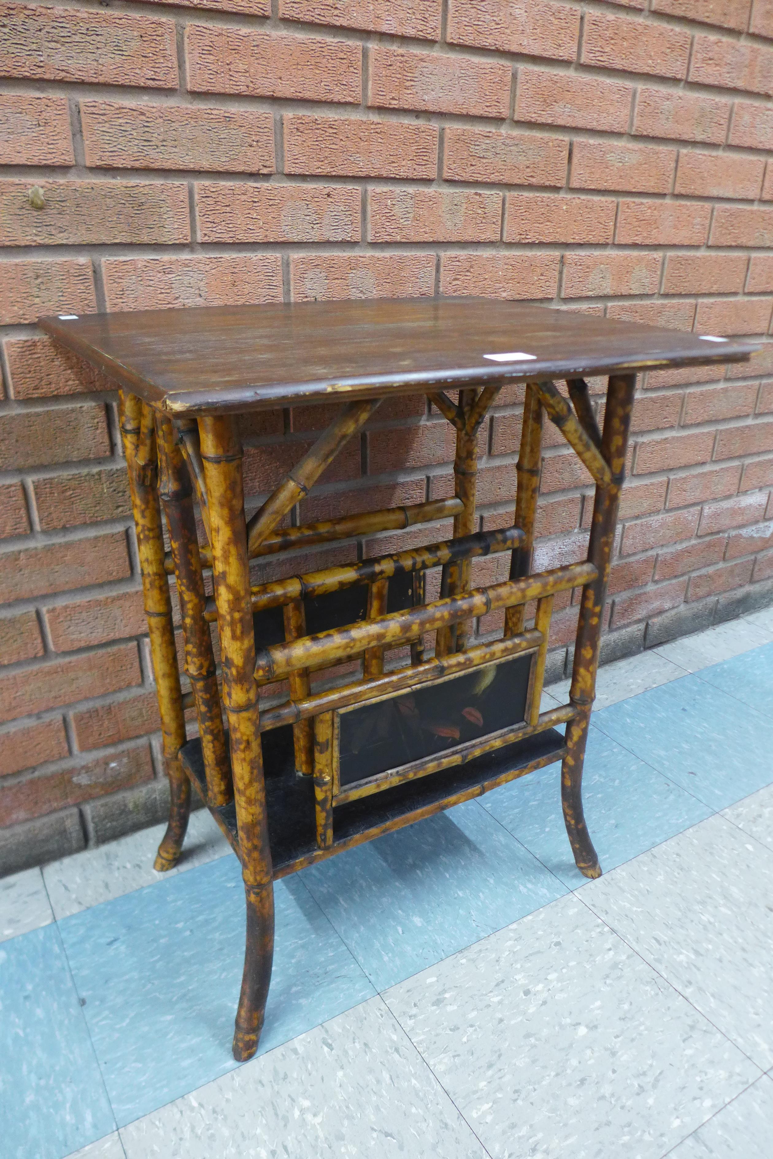 A Victorian bamboo occasional table