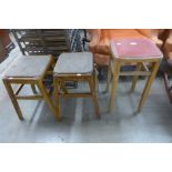 Three stools