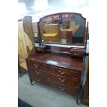 An Edward VII mahogany dressing table