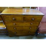 A Victorian mahogany chest of drawers