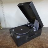 A portable Columbia gramophone, model 211