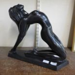 An Austin Productions bronze effect figure of a female nude