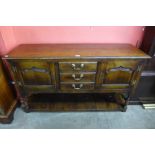 A George III style oak dresser