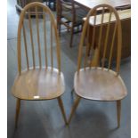 A pair of Ercol Blonde chairs