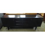 A black lacquered sideboard