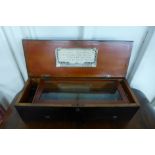 A 19th Century Swiss ebonised 8-air music box