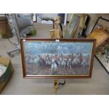 A Charge of the Light Brigade print and an easel