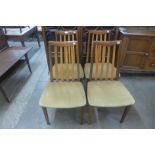 A set of four G-Plan Fresco teak dining chairs