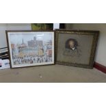 A L.S. Lowry print and another print