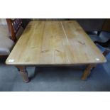 A pine coffee table