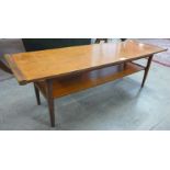 A teak coffee table