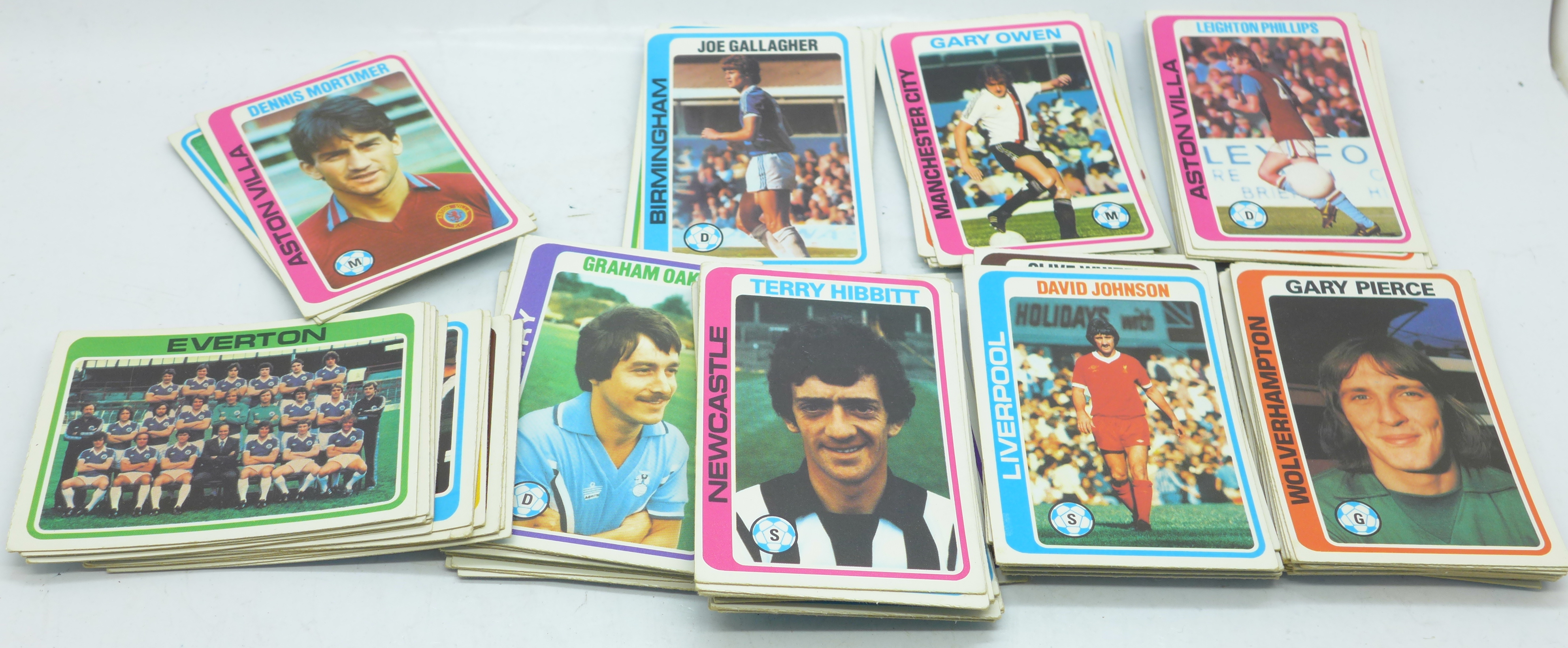 Football cards, Topps Chewing Gum, blue back, 1970's (113)