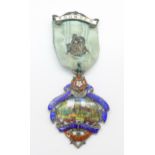 A silver and enamelled Masonic medal, Didsbury