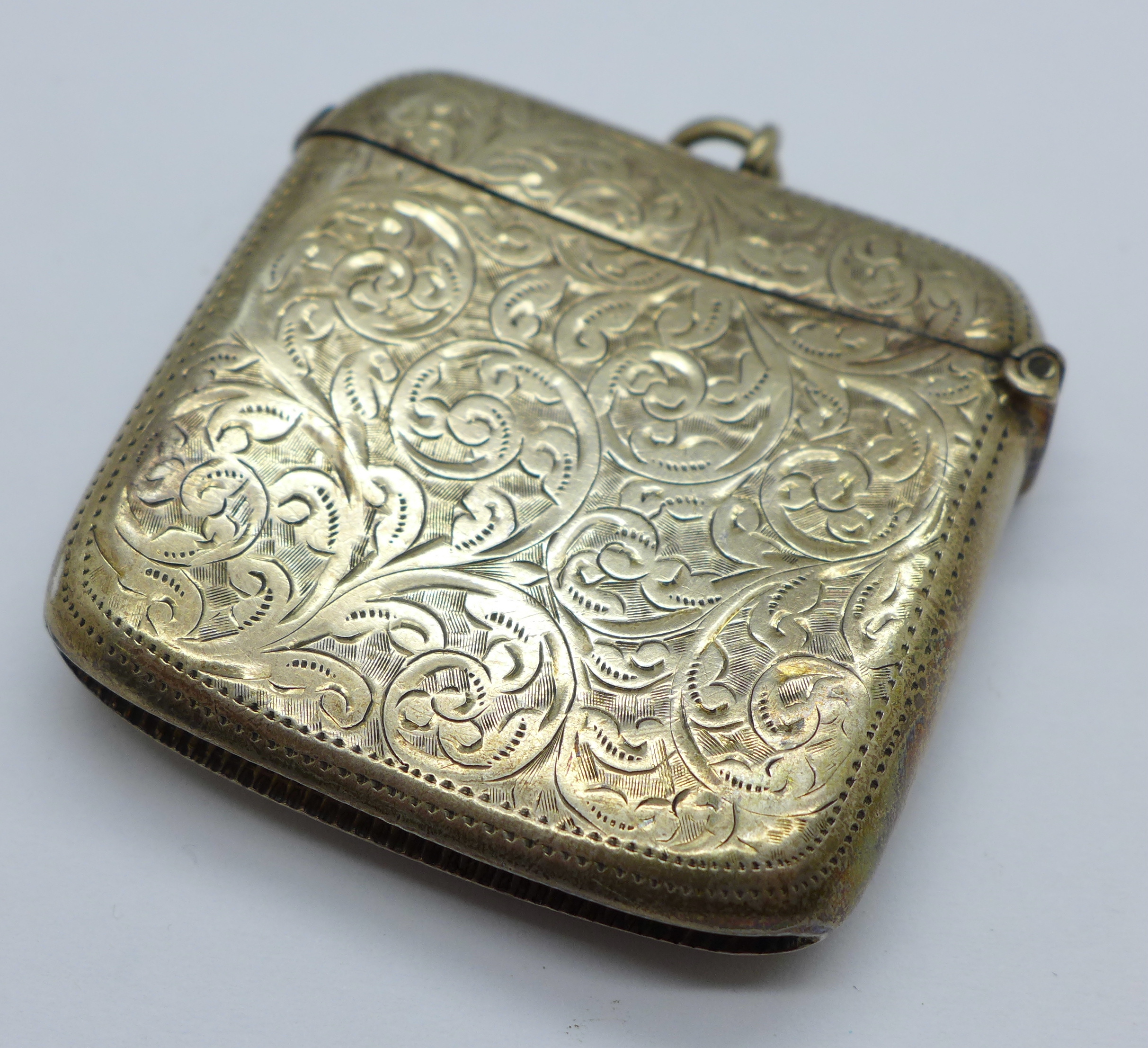 A silver vesta case, Chester 1903 - Image 2 of 3