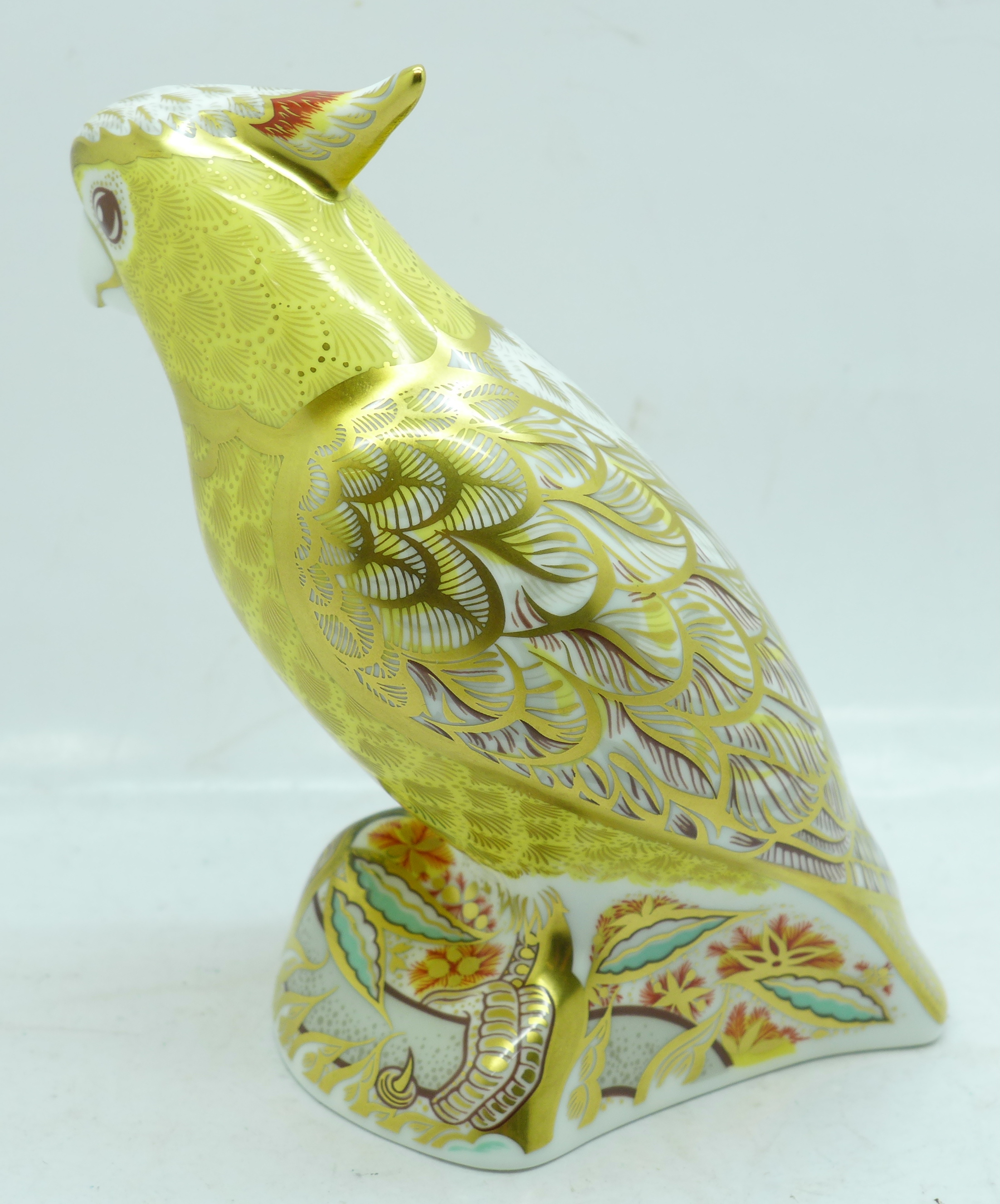 A Royal Crown Derby Citron Cockatoo paperweight, boxed - Image 2 of 3