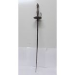 A sword, no scabbard, a/f, blade 52cm