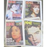 NME and Sounds 1980's/90's magazines (77), covers Oasis, Blur, Happy Mondays, etc.