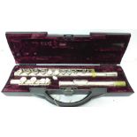 A Buffet Paris flute, cased, marked Cooper 228
