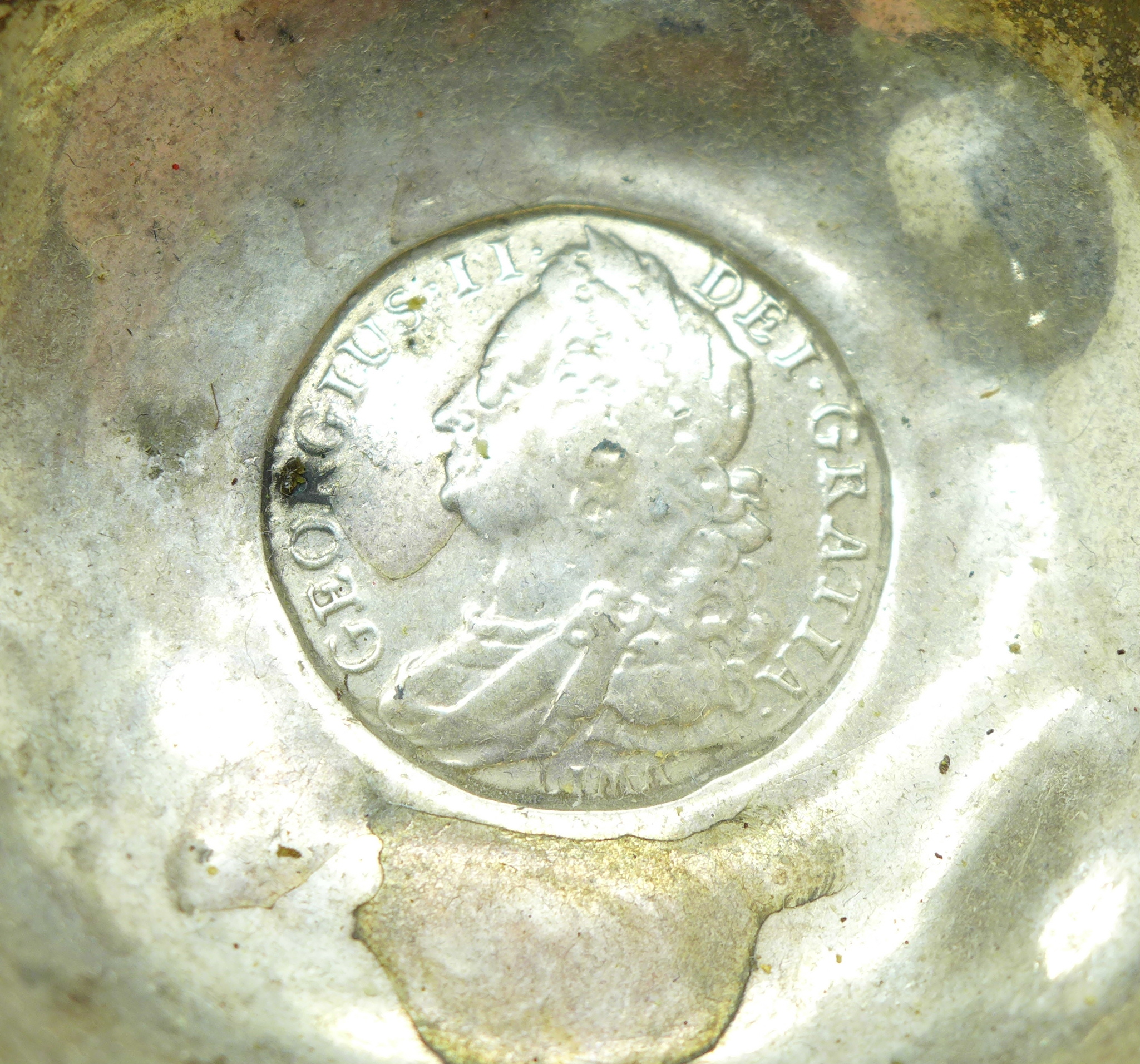 A toddy ladle with baleen handle and a part ladle inset with a George II coin - Image 7 of 8
