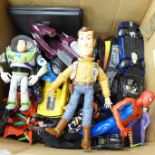 Model vehicles, Toy Story figures and other toys