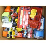 Tonka Toys, Marx and other toy vehicles, plastic and metal