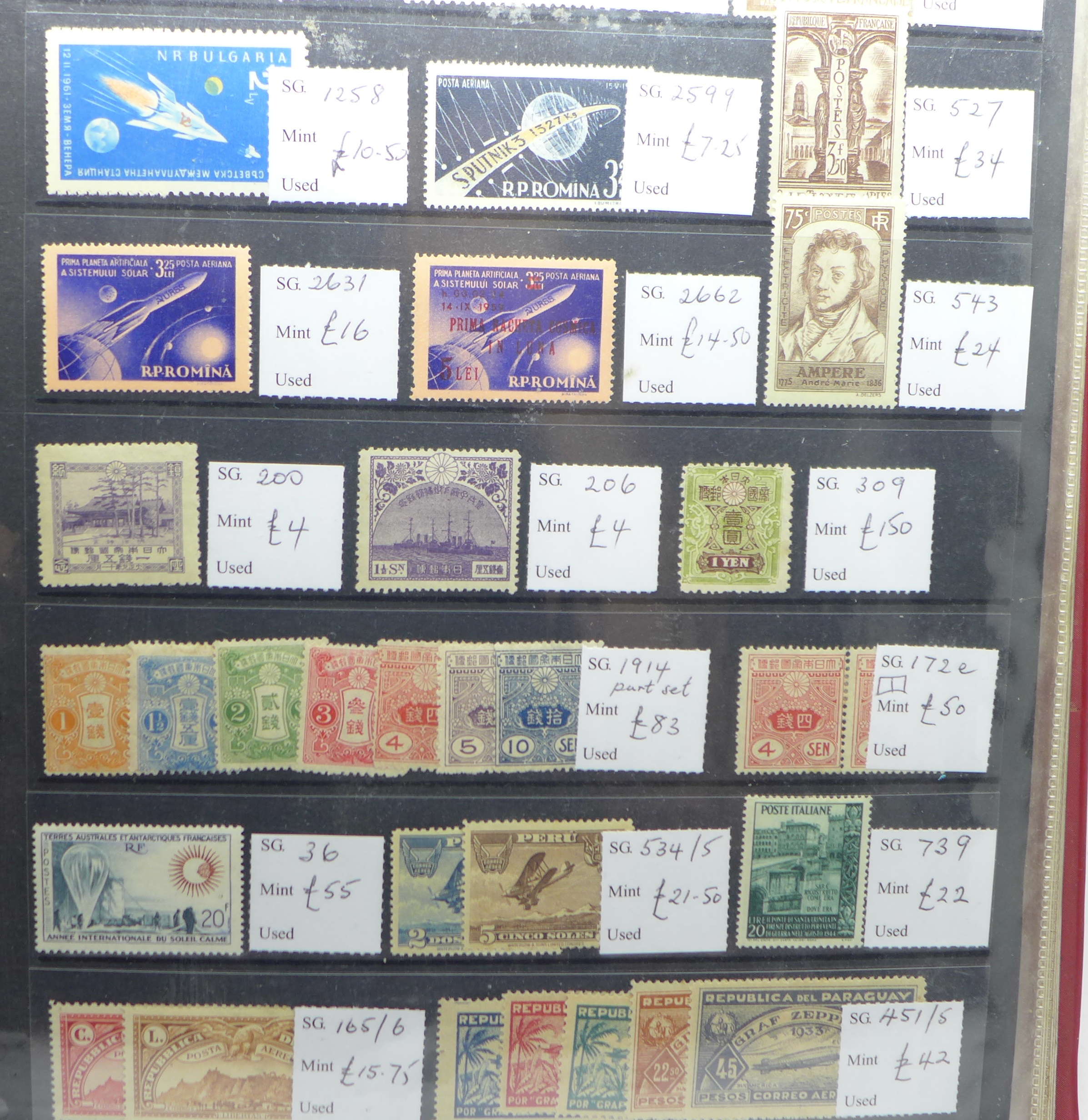 Stamps; worldwide collection of better stamps and sets on eleven Lagner sheets, all identified and - Image 3 of 6