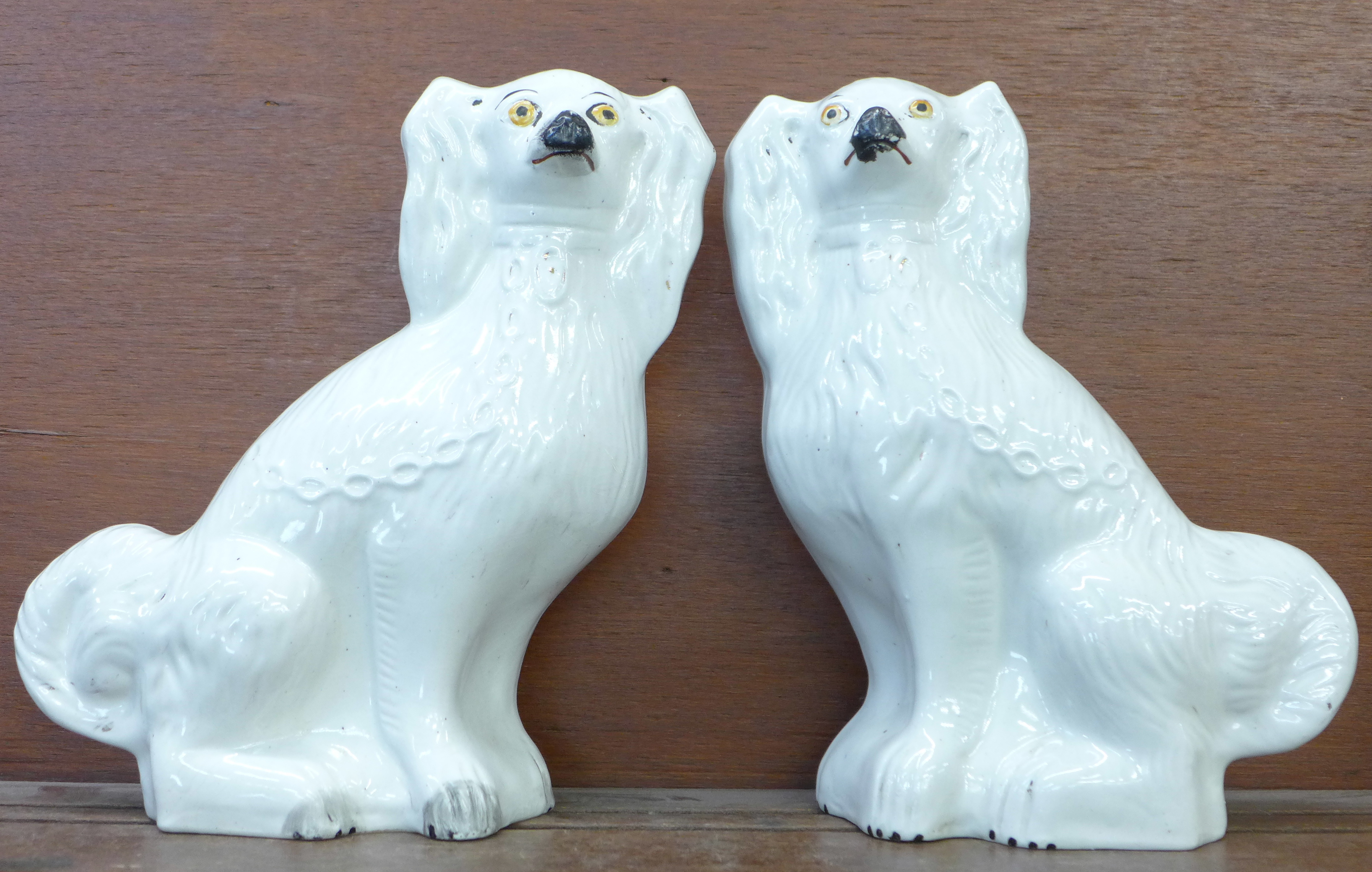 A pair of Staffordshire dogs, 29cm