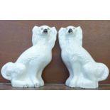 A pair of Staffordshire dogs, 29cm