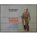 Steve McQueen film poster, quad size, Tom Horn